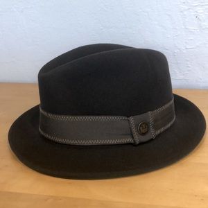 Goorin Bros. Wool Fedora Charcoal Size Medium 57cm